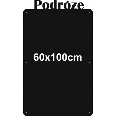 Tablica magnetyczna na magnesy Podróże #15 - 60x100cm